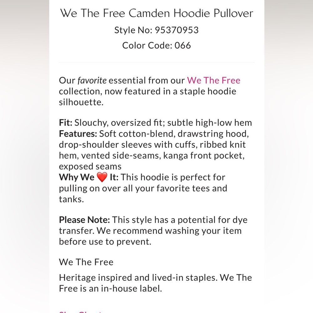 Free People We The Free Camden Hoodie Pullover - PINK BLAZE - Picture 7 of 12
